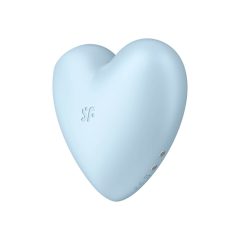   Satisfyer Cutie Heart - Vibratore clitorideo a onde d'aria ricaricabile (blu)