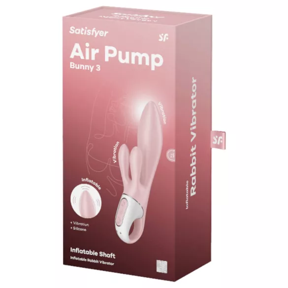 Satisfyer Air Pump Bunny 3 - vibratore gonfiabile con stimolazione