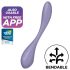 Satisfyer G-spot Flex 5 - vibratore punto G intelligente - silicone viola