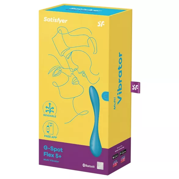 Satisfyer G-spot Flex 5 - vibratore punto G flessibile intelligente - verde