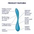 Satisfyer G-spot Flex 5 - vibratore punto G flessibile intelligente - verde