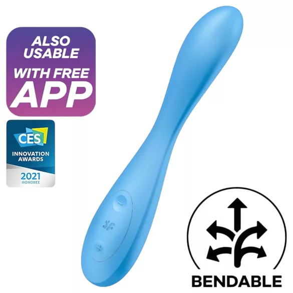 Satisfyer G-spot Flex 4 - vibratore per il punto G controllato tramite app (turchese)