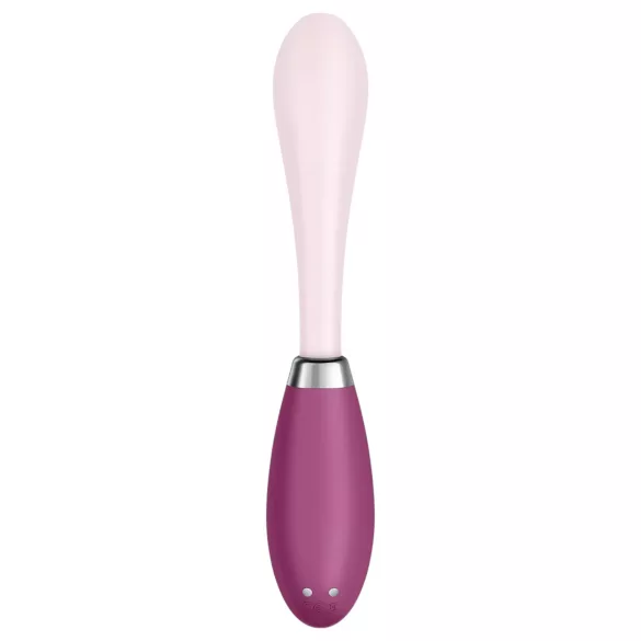 Satisfyer - vibratore punto G ricaricabile - flessibile - silicone rosa/rosso