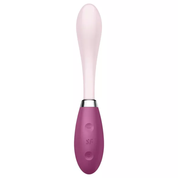 Satisfyer - vibratore punto G ricaricabile - flessibile - silicone rosa/rosso