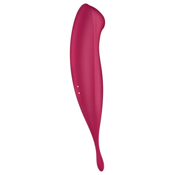 Satisfyer Twirling Pro - smart vibratore clitoride 2in1 (rosso)