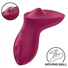   Satisfyer Exciterrr - vibratore clitoride rotante con perle - rosso