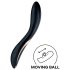 Satisfyer Rrrolling - vibratore punto G con sfere rotanti - silicone nero
