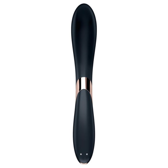 Satisfyer Rrrolling - vibratore punto G con sfere rotanti - silicone nero