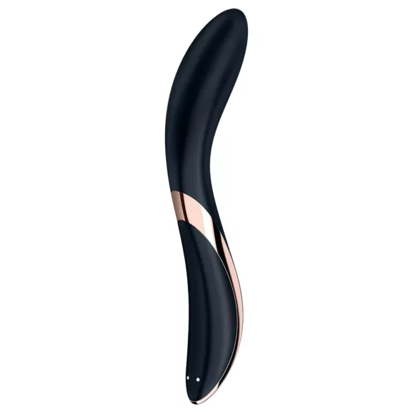 Satisfyer Rrrolling - vibratore punto G con sfere rotanti - silicone nero