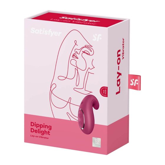 Satisfyer Dipping Delight - Vibratore Ricaricabile per Clitoride (Rosso)