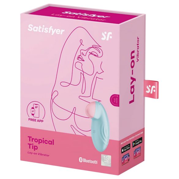 Satisfyer Tropical Tip - vibratore intelligente per clitoride (blu)