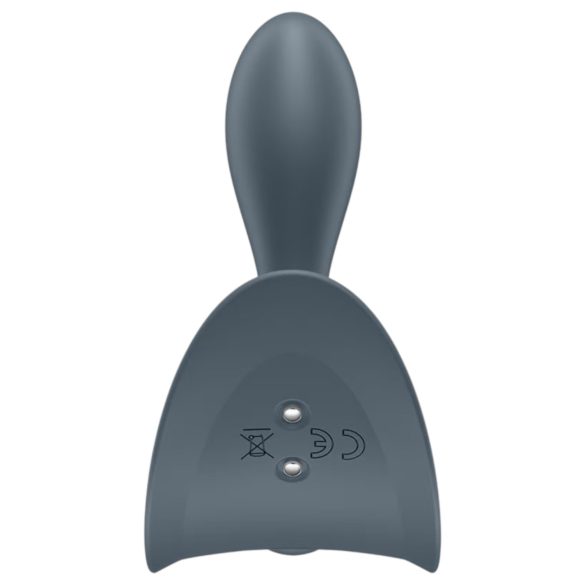 Satisfyer - vibratore anale per principianti - silicone grigio