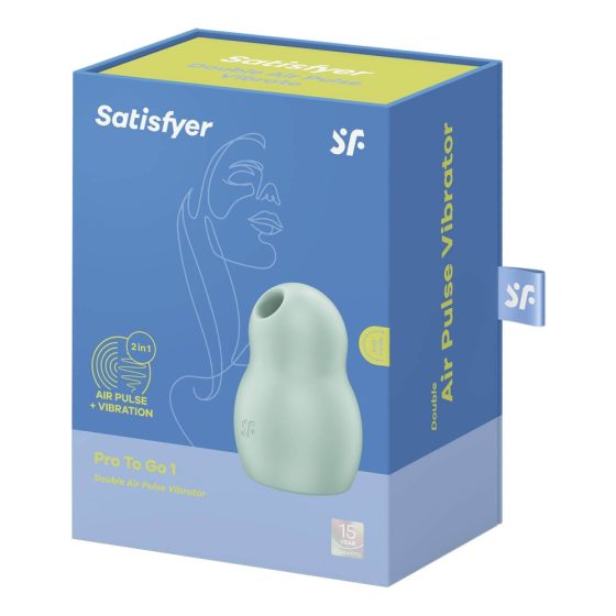 Satisfyer Pro Da Portare 1 - Stimolatore Clitoride Ricaricabile ad Impulsi d'Aria (menta)