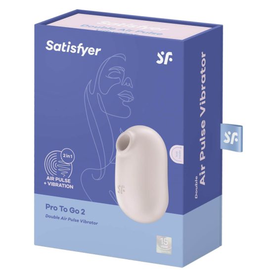 Satisfyer Pro Da Portare 2 - Vibratore Clitoride con Stimolazione ad Onde d'Aria Ricaricabile (Beige)
