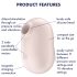 Satisfyer Pro To Go 2 - Stimolatore Clitorideo ad Onde d'Aria (beige)
