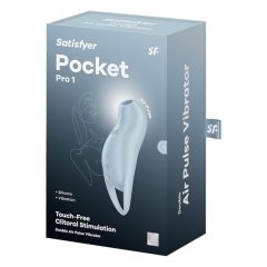  Satisfyer Pocket Pro 1 - Stimolatore di clitoride a onde d'aria con batteria ricaricabile (blu)
