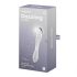 Satisfyer Dazzling Crystal 1 - dildo doppia testa in vetro trasparente