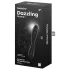 Satisfyer Dazzling Crystal 1 - dildo doppia punta in vetro - nero