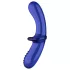 Satisfyer Double Crystal - dildo doppia estremità - vetro blu