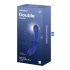 Satisfyer Double Crystal - doppia delizia in vetro blu