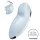 Satisfyer Tap & Climax 2 - vibratore clitoride e punto G 2in1 - silicone blu