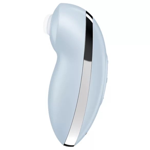 Satisfyer Tap & Climax 2 - vibratore clitoride e punto G 2in1 - silicone blu