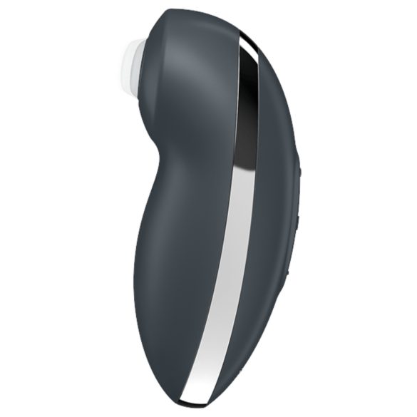 Satisfyer Tap & Climax 2 - vibratore clitoride 2in1 - silicone grigio