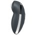 Satisfyer Tap & Climax 2 - Vibratore 2in1 per clitoride (grigio)