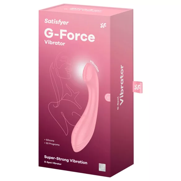 Satisfyer G-Force - vibratore punto G ricaricabile e impermeabile (rosa)