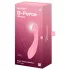 Satisfyer G-Force - vibratore punto G ricaricabile e impermeabile (rosa)