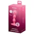 Satisfyer Triple Ball-R - vibratore anale con sfere - silicone rosa