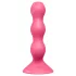 Satisfyer Triple Ball-R - vibratore anale con sfere - silicone rosa