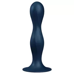   Satisfyer Double Ball-R - dildo anale weighted - silicone blu
