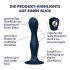 Satisfyer Double Ball-R - dildo anale weighted - silicone blu