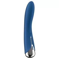   Satisfyer Spinning Vibe 1 - vibratore punto G con testa rotante - silicone blu