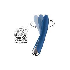   Satisfyer Vibe Rotante 1 - Vibratore per il Punto G con Testa Rotante (Blu)