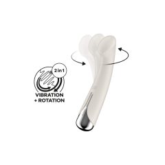   Satisfyer G-Spot Rotante 1 - Vibratore per Punto G con testa rotante (beige)