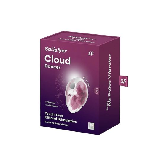Satisfyer Cloud Dancer - Stimolatore Clitorideo Ricaricabile a Onde d'Aria (rosa-bianco)