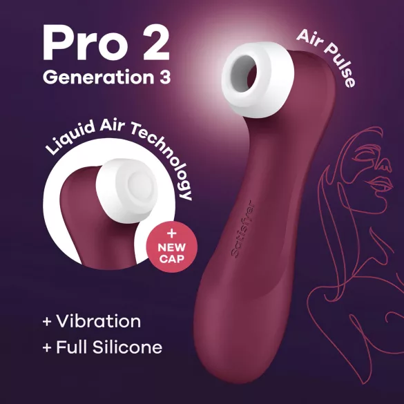 Satisfyer Pro 2 Gen3 - stimolatore clitorideo a onde d'aria ricaricabile - rosso