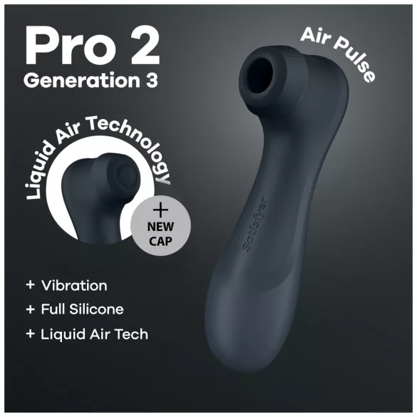 Satisfyer Pro2 Gen3 - stimolatore clitorideo ad aria - grigio scuro