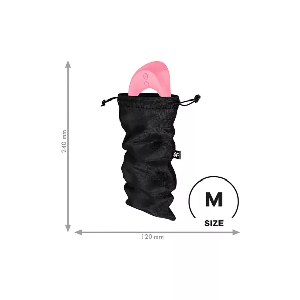 Satisfyer Treasure Bag - pochette discreta media - nero