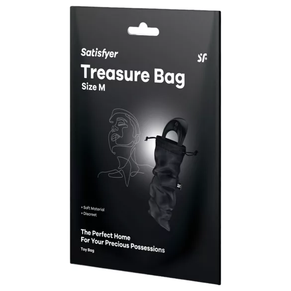 Satisfyer Treasure Bag - pochette discreta media - nero