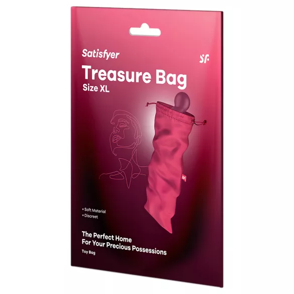 Satisfyer Treasure Bag XL - discreta borsa porta sex toys (rosa)