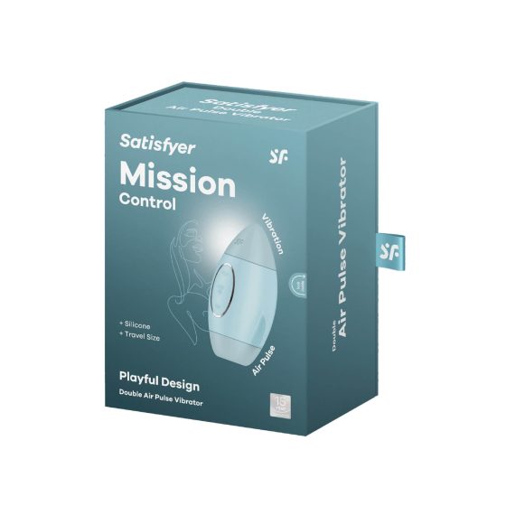 Controllo Missione Satisfyer - Stimolatore Clitorideo a Onde d'Aria con Batteria Ricaricabile (blu)
