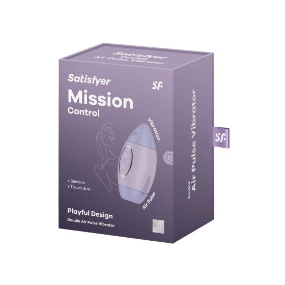 Controllo Missione Satisfyer - Stimolatore clitorideo ricaricabile ad impulso d'aria (viola)
