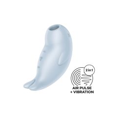   Stimolatore Clitorideo Satisfyer Seal You Soon a Onde di Pressione e Vibrazione Ricaricabile (Blu)