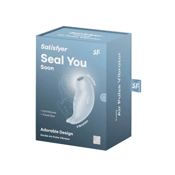 Stimolatore Clitorideo Satisfyer Seal You Soon a Onde di Pressione e Vibrazione Ricaricabile (Blu)