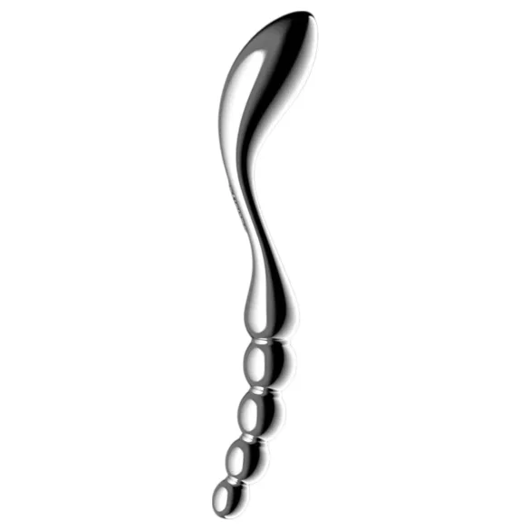Satisfyer Star Force 1 - dildo anale a sfere in acciaio - argento