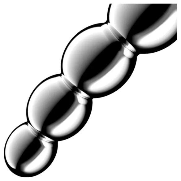 Satisfyer Star Force 1 - dildo anale a sfere in acciaio - argento