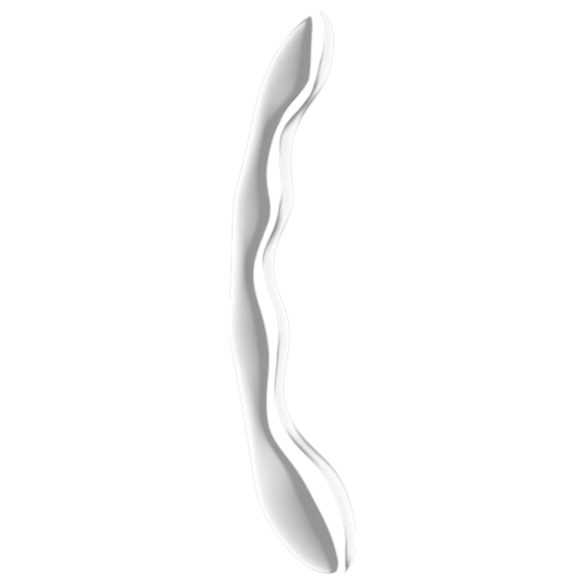 Satisfyer Cosmic Crest 2 - dildo anale acciaio ondulato - argento